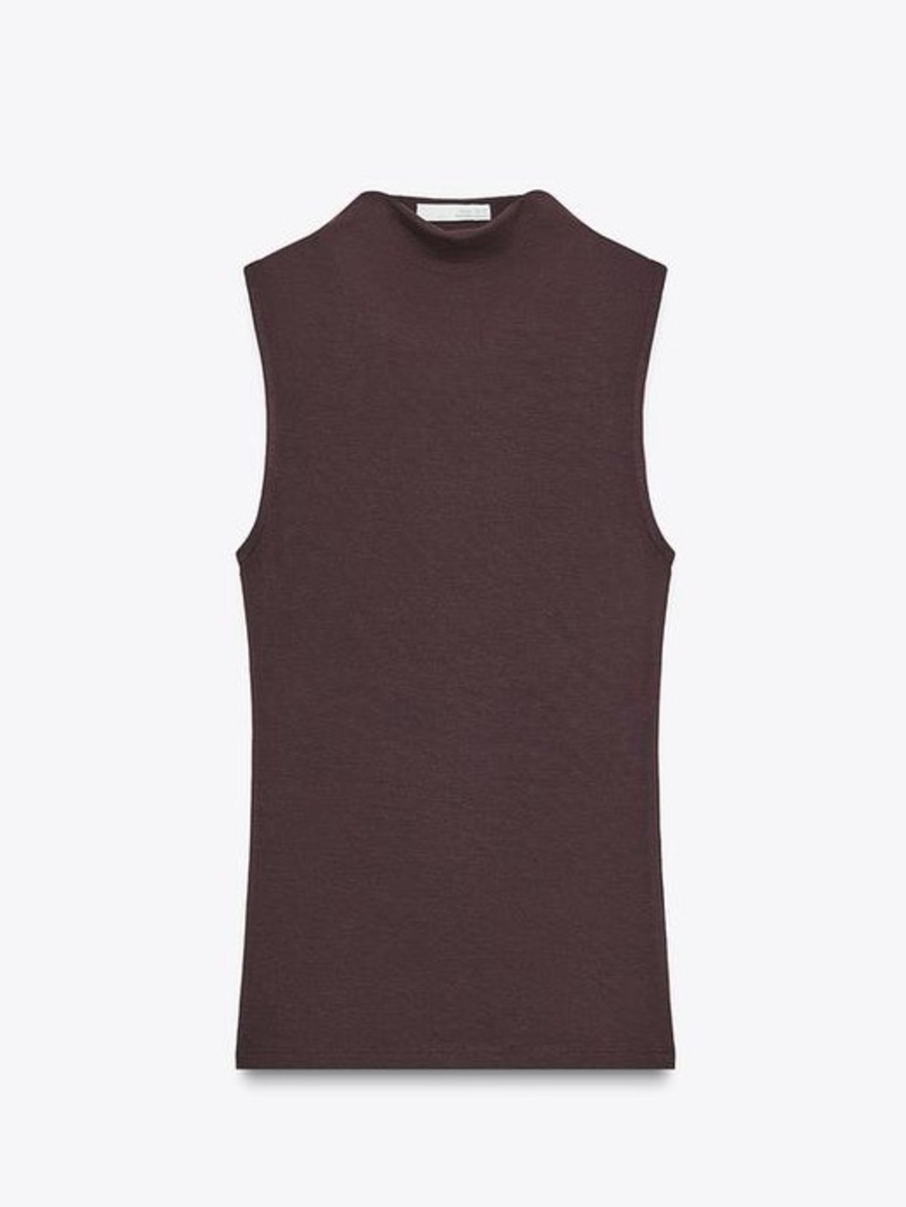 Zara Sleeveless Mock Neck Top
